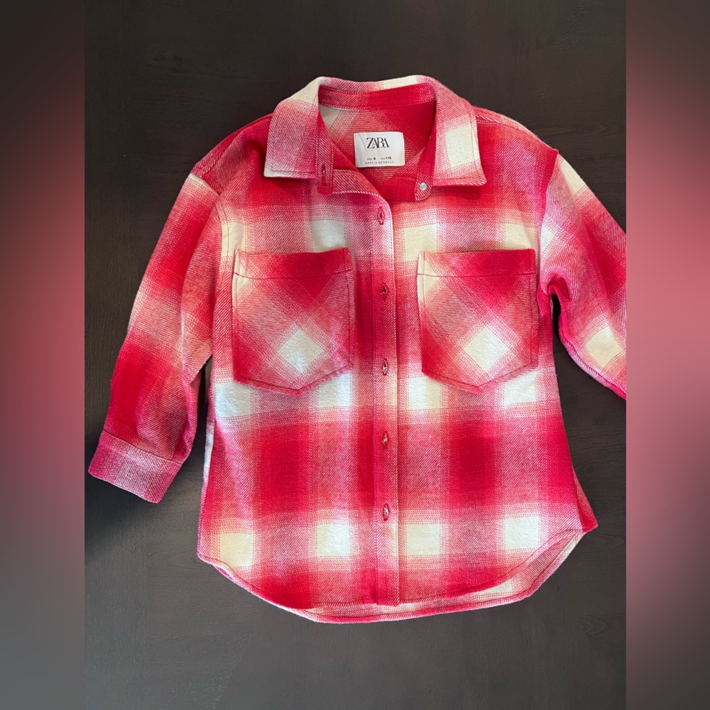 Zara Oversized Plaid Shirt